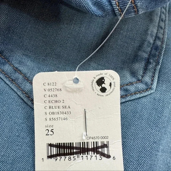 NWT Free People Penny Pull On Flare Jeans Stretch Mid Rise We The Free Blue - Picture 6 of 16